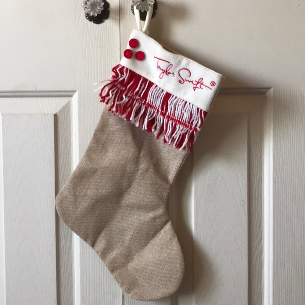 Taylor Swift cloth Christmas stocking